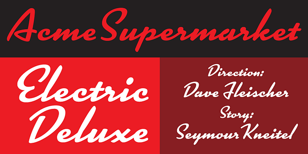 Card displaying Kinescope typeface in various styles